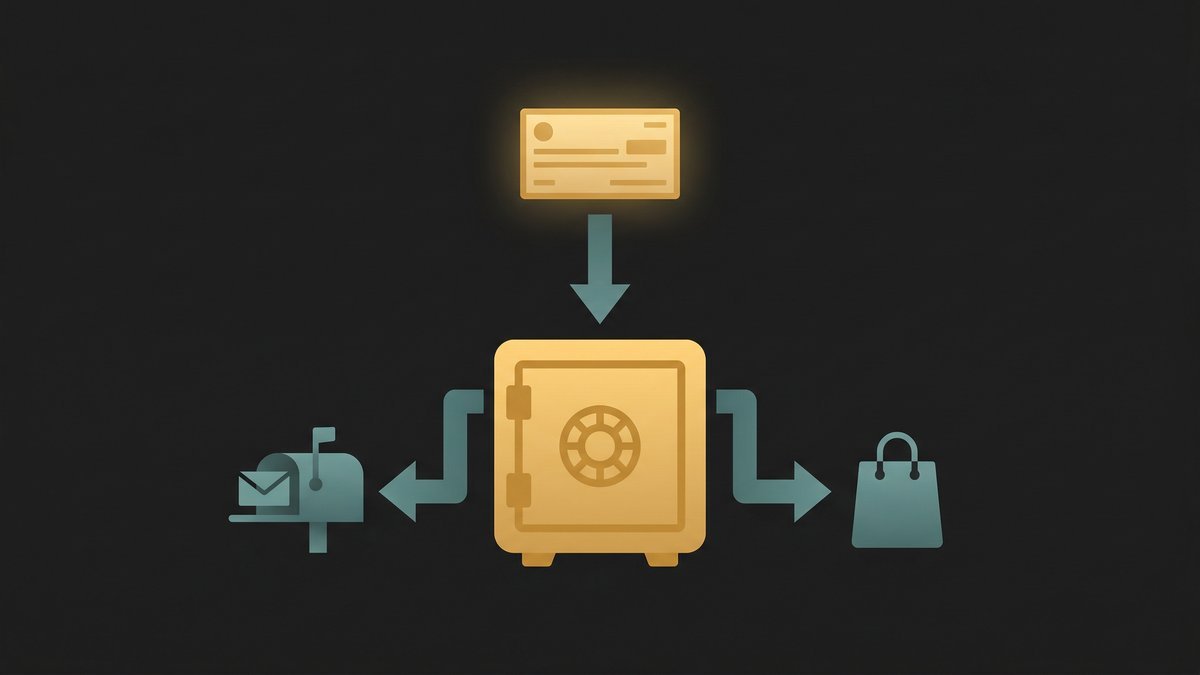 Abstract flow diagram showing paycheck going to savings first before bills and spending illustrating the pay yourself first wealth building strategy